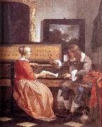 METSU, Gabriel Man and Woman Sitting at the Virginal f oil